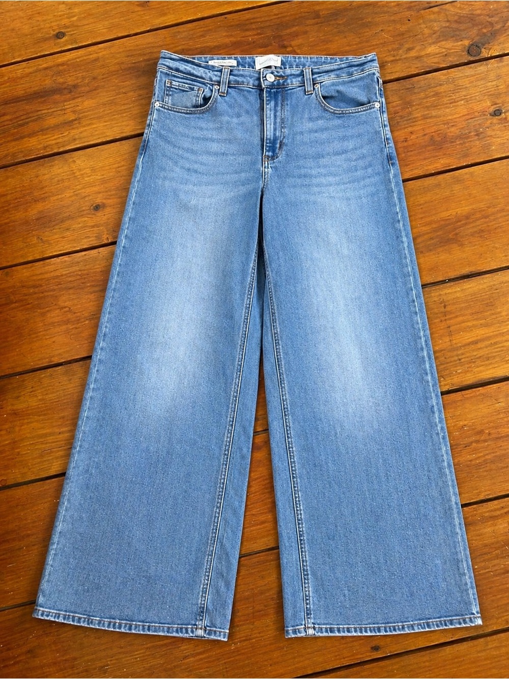 Wide Leg Universal Thread High Rise  Jeans – Light Wash size 14R